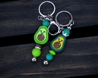 Avocado keychain / cute keychain / friendship keychain