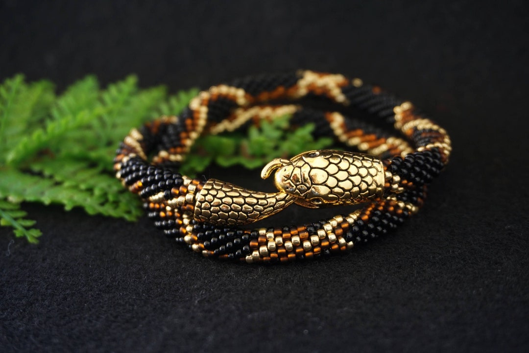 Black Snake Bracelet Serpent Jewelry Witch Bracelet Etsy Canada