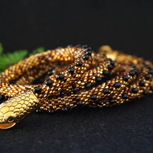 Snake Bracelet / Ouroboro Bracelet / Reptile Jewelry / Braided - Etsy
