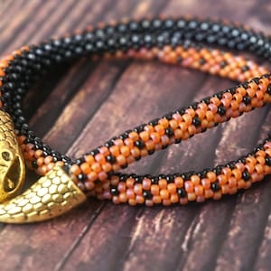 snake necklace / Gold snake choker necklace /  Print snake skin / choker piton / Unique women&#39;s necklace,Ouroboros necklace, Snake jewelry