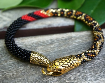 snake bracelet - ouroboros choker
