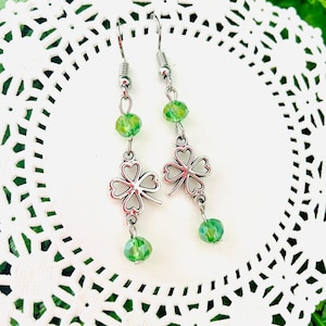 Clover earrings/ St. Patrick’s Day earrings / Shamrock earrings