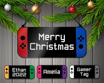 Video Game Ornament, Personalized gamer Christmas gift, Custom gaming gift, Video Game Tree Decorations, Video Game Stocking Stuffer