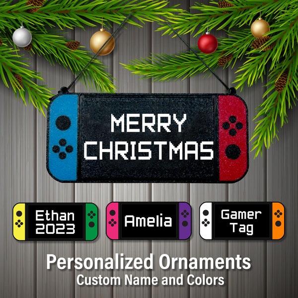 Video Game Ornament, Personalized gamer Christmas gift, Custom gaming gift, Video Game Tree Decorations, Video Game Stocking Stuffer