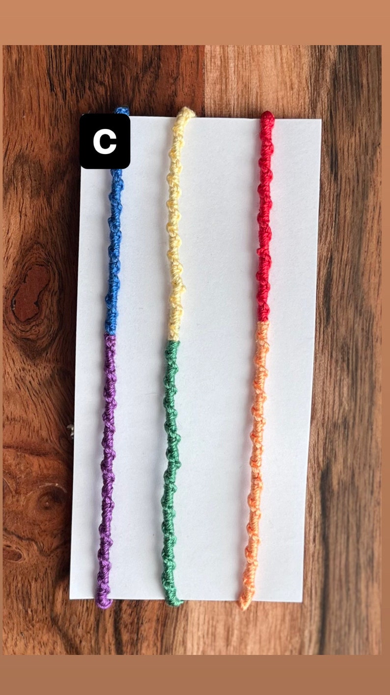 Rainbow collection Friendship Bracelets, String Bracelets, teen gifts, FREE shipping image 4