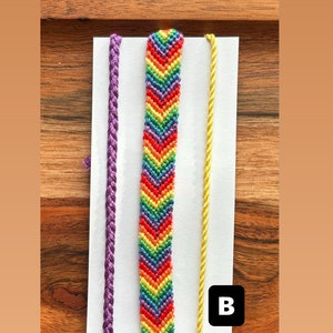 Rainbow collection Friendship Bracelets, String Bracelets, teen gifts, FREE shipping image 3