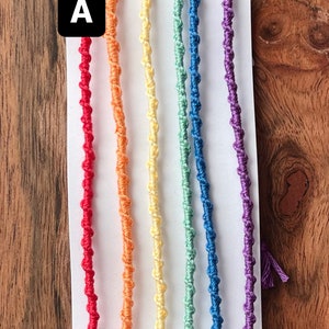 Rainbow collection Friendship Bracelets, String Bracelets, teen gifts, FREE shipping image 2