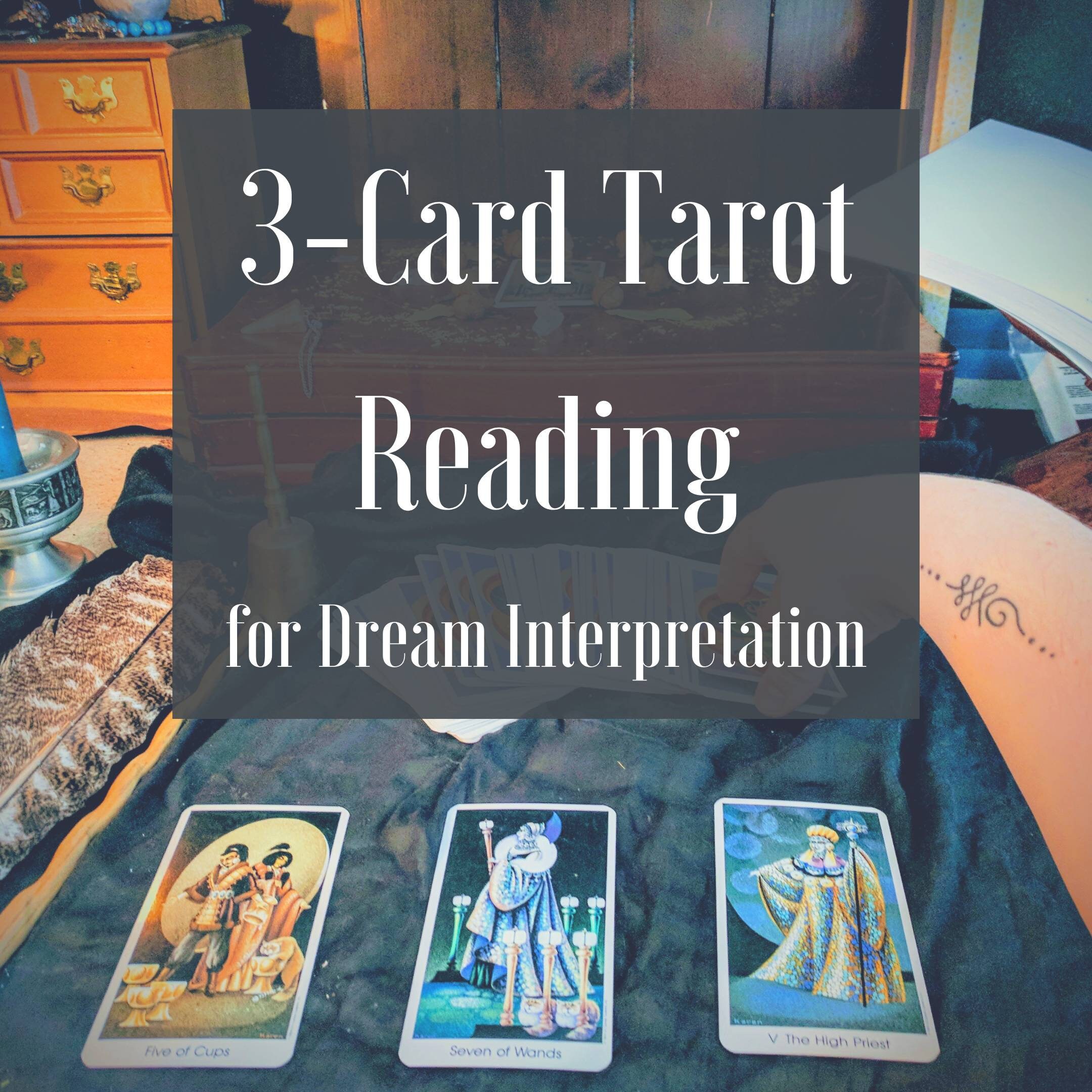 3 Card Dream Interpretation Tarot Reading 5 decks to Etsy