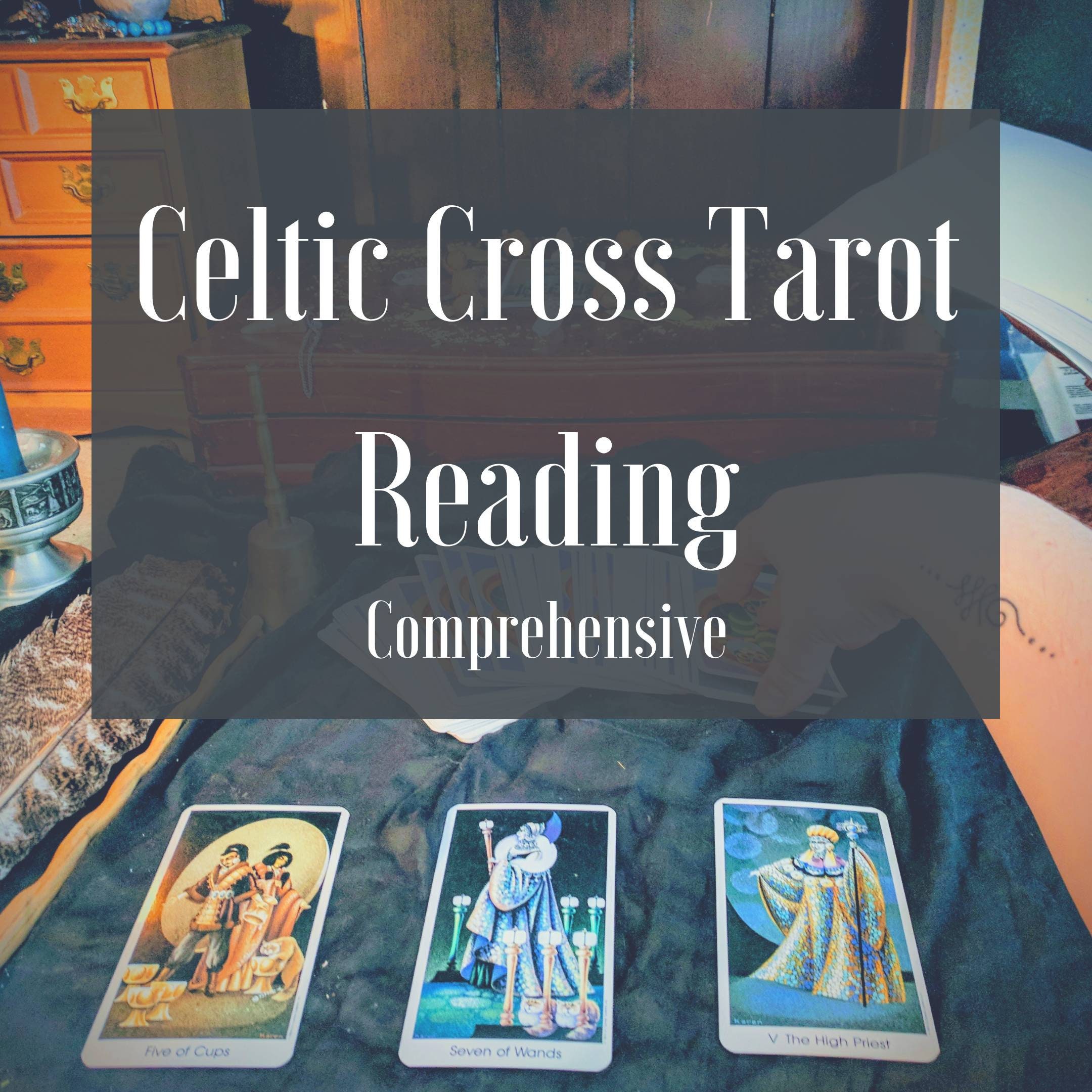 Celtic Cross Tarot Reading comprehensive detailed 5 decks Etsy
