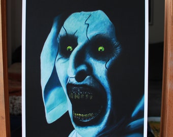 VALAK NUN Fine-Art-Print ( 12x16 in.) Conjuring 2 Demon Horrormovie