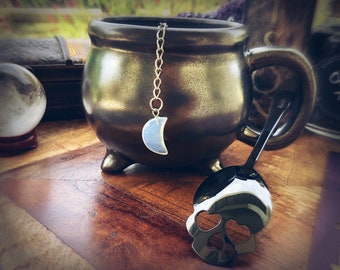 Opalite Moon or Star Tea Ball / Infuser / Strainer