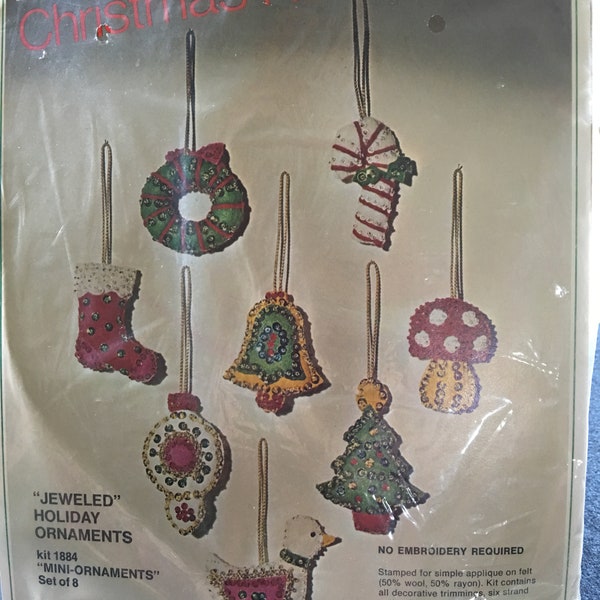 Bucilla Christmas Needlecraft Ornaments