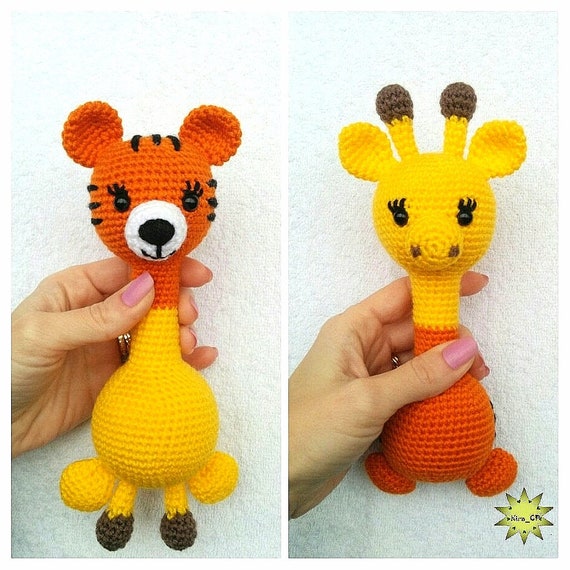 giraffe rattle crochet pattern