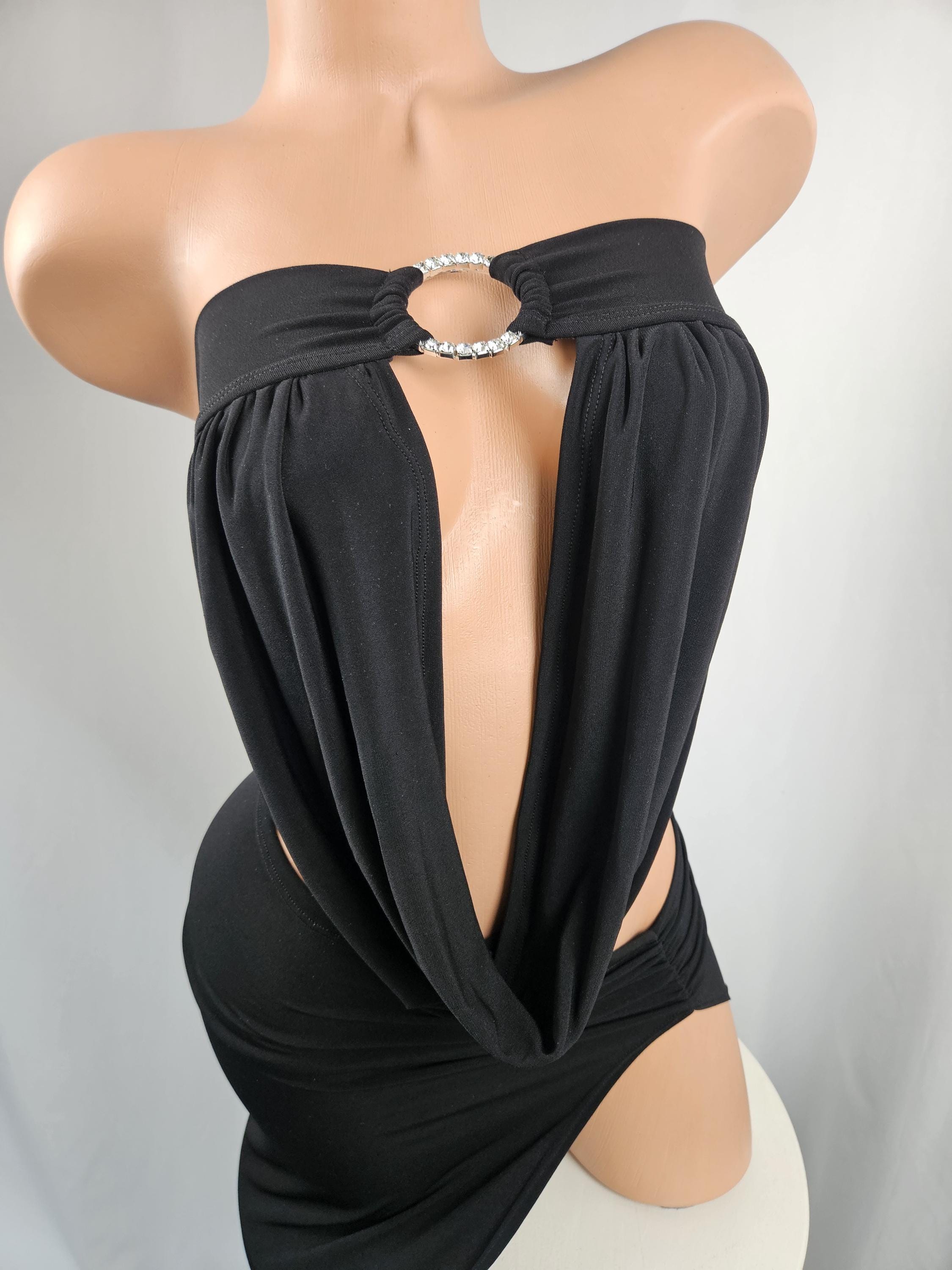 backless maxi dress The Black Halter Bowknot Cutout Maxi Dress