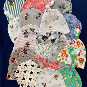 3 Newborn Beanies (0-3 Months)
