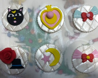 Sailor Moon Cupcake Toppers | Etsy