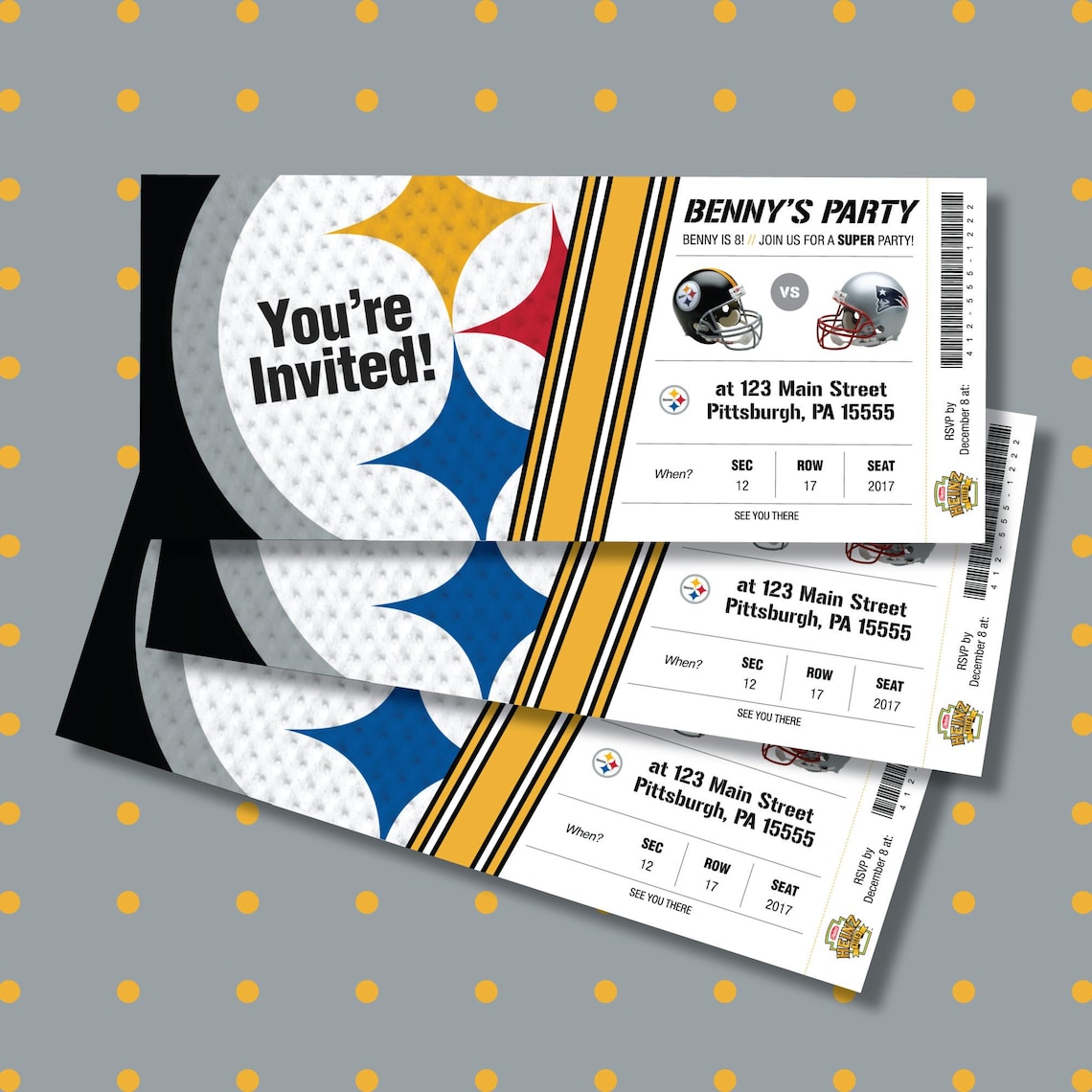 PRINTABLE Football Game Ticket Invitation Customized Digital Etsy PRINTABLE Football Game Ticket Invitation Customized Digital Etsy