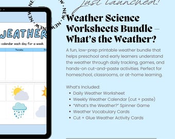 Weather Worksheets for Preschool | Daily Weather Chart Printable ...