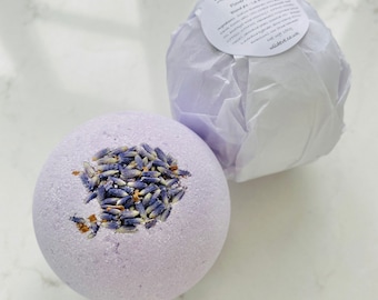 Large luxury handmade flower fizz bath bombs with essential oils, ideal Mother’s Day gift