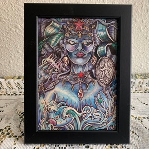 Sea Queen Yemaya Yemoja LaSiren LaSirenn LaSirena Orisha Santeria Espiritismo Vodou Voodoo Religious Icon