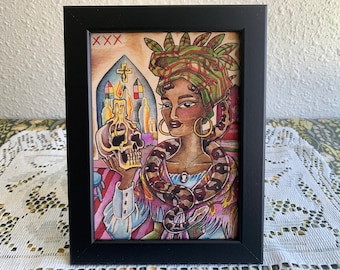 Marie Laveau Nueva Orleans NOLA Reina vudú Bruja Bruja Hechicera Icono criollo