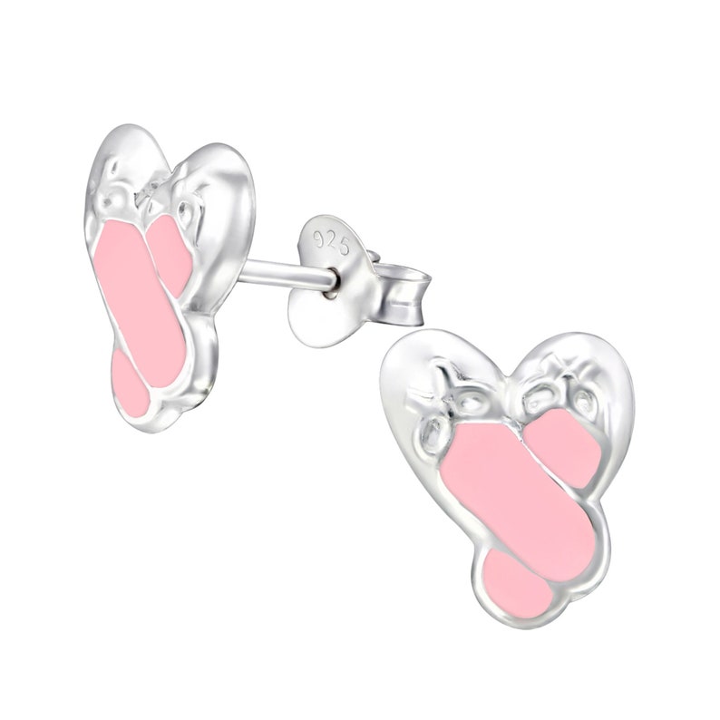 Little Girls 925 Sterling Silver Ballet Slipper Post EarringsGirls Sterling Silver JewelryLittle Girls EarringsGirls Birthday Jewelry