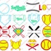 Softball SVG, Softball clipart, softball Silhouette, svg files, svg files for silhouette, cricut, softball mom, svg bundle, cuttable design