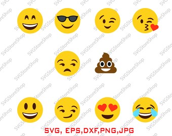 Download Emoji birthday svg | Etsy