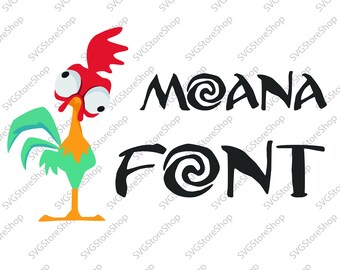 Moana svg Font, Moana Alphabet, Moana SVG Alphabet, Svg Font, Moana monogram svg, png, dxf