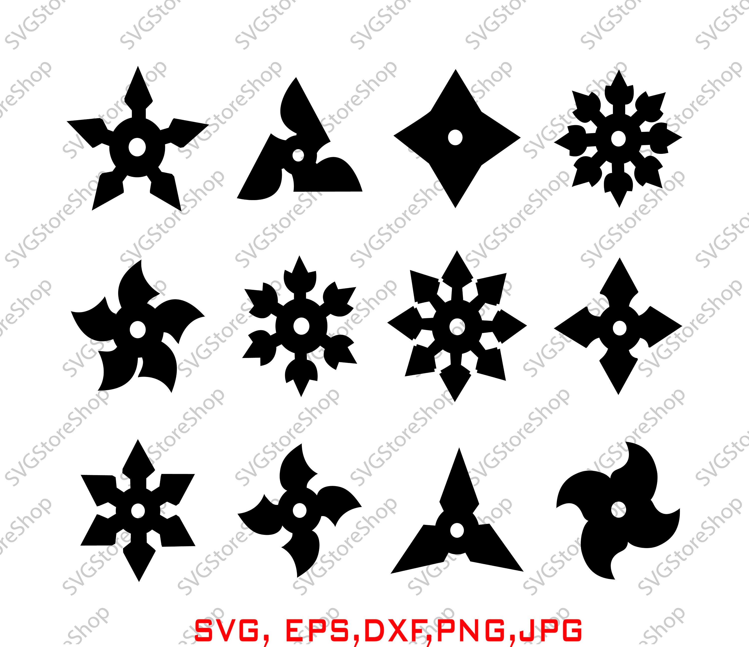 Download Ninja star svg Star war svg Star war silhouette Ninja Star ...