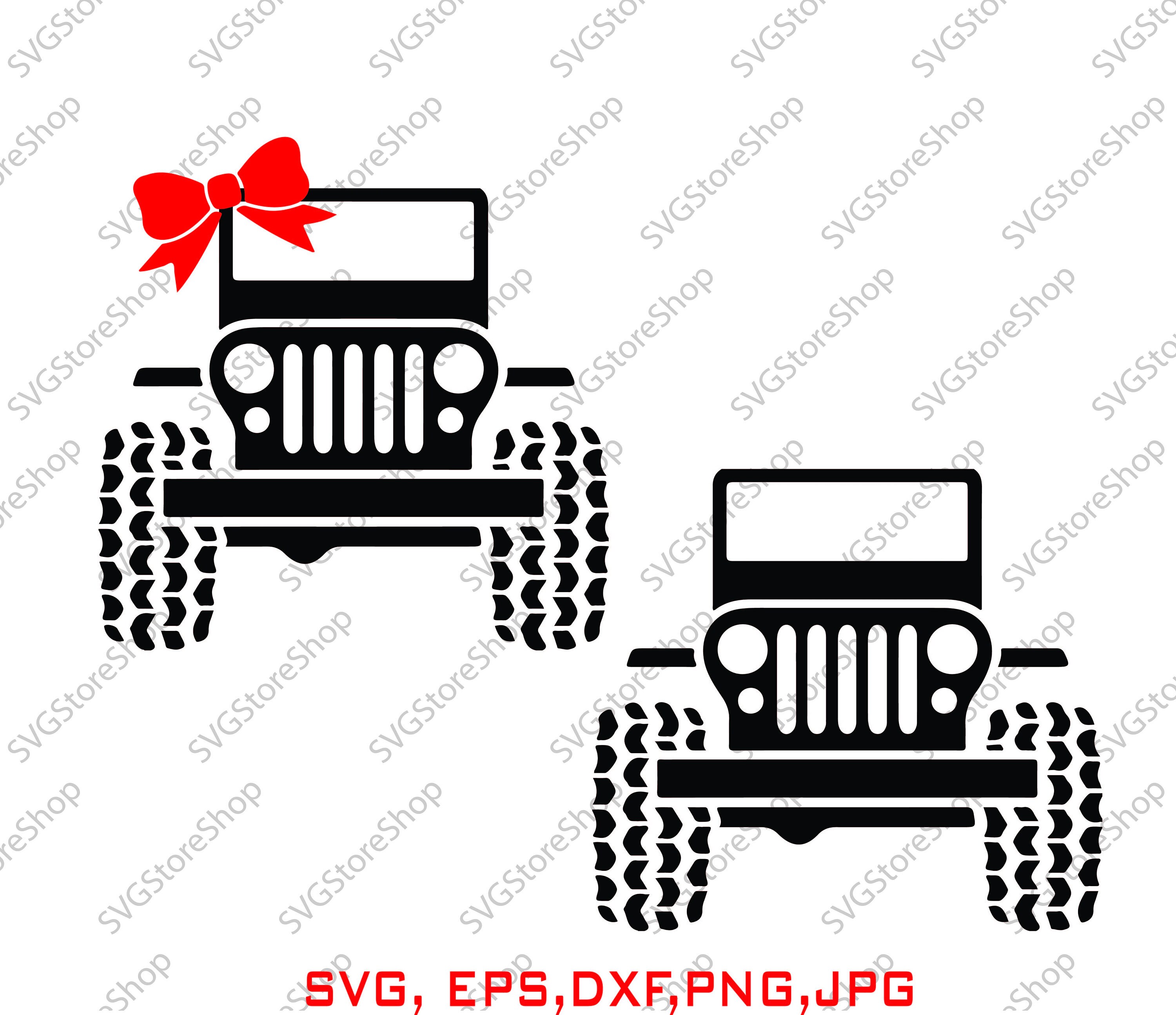 Download Jeep svg Jeep girl svg jeep bow svg jeep dxf cricut cut | Etsy