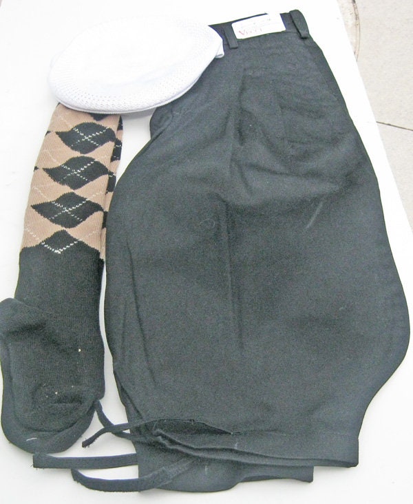 Boys Golf Knickers Outfit Black Golf 
