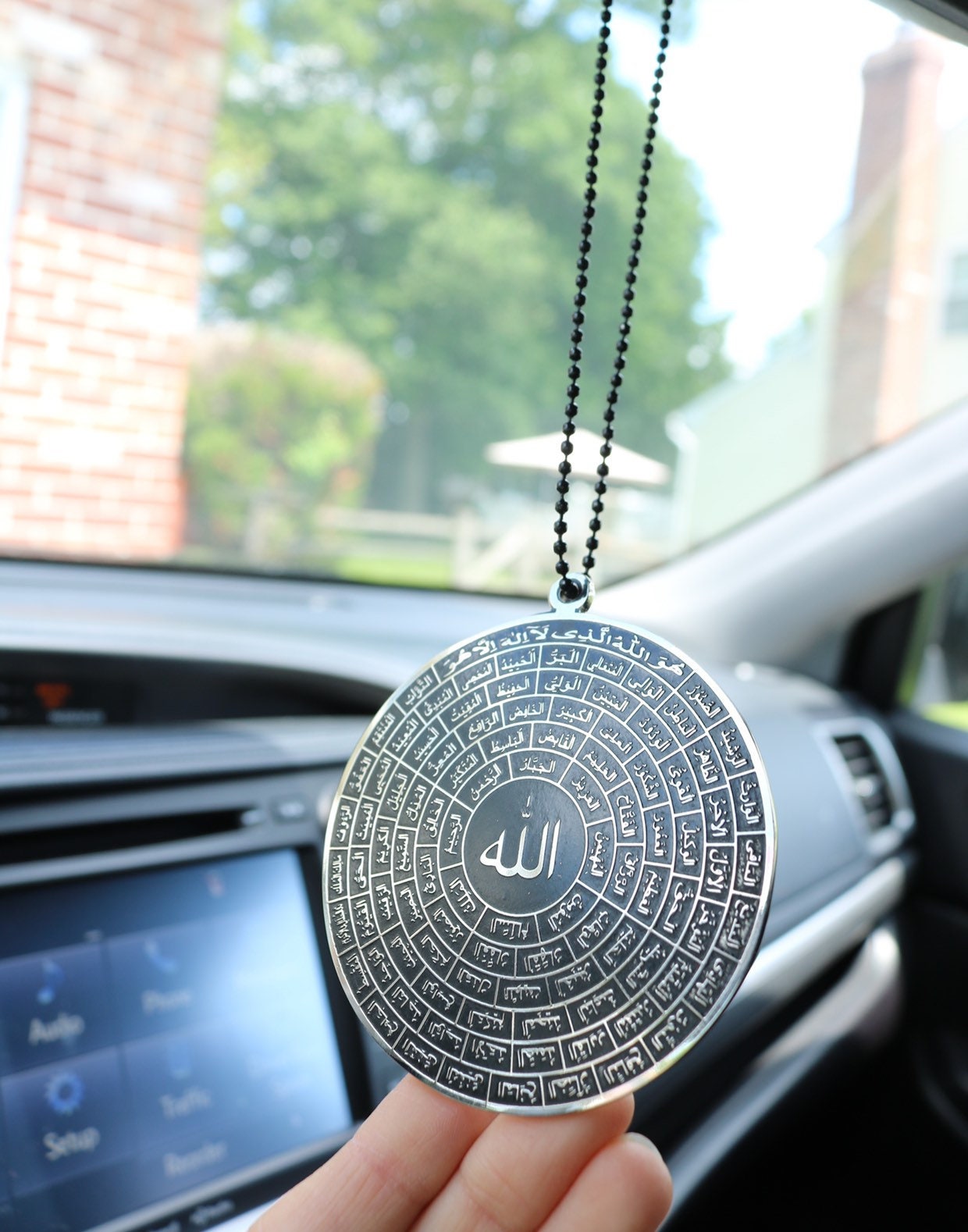 99 Names of Allah Black and Silver Pendant Car Hang Decoration - Etsy
