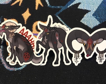 Sh*t Demon Goat Stickers!