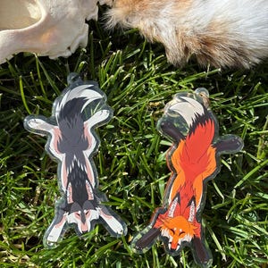 Charms de lobo y zorro