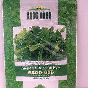 green baby mustar vegetable ( cai be xanh an non ) 20 gram