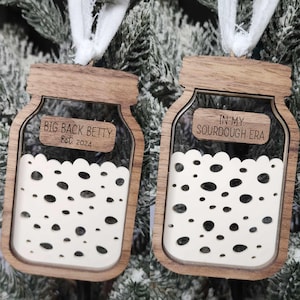 Sourdough Starter Ornament (2 Versions) SVG ONLY
