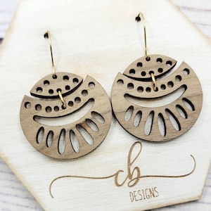 Fichier SVG - rond tribal avec découpes boucle d'oreille fichier SVG