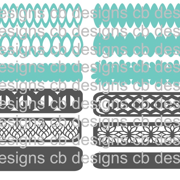 DIGITAL FILE - Bangle Set 1 SVG File