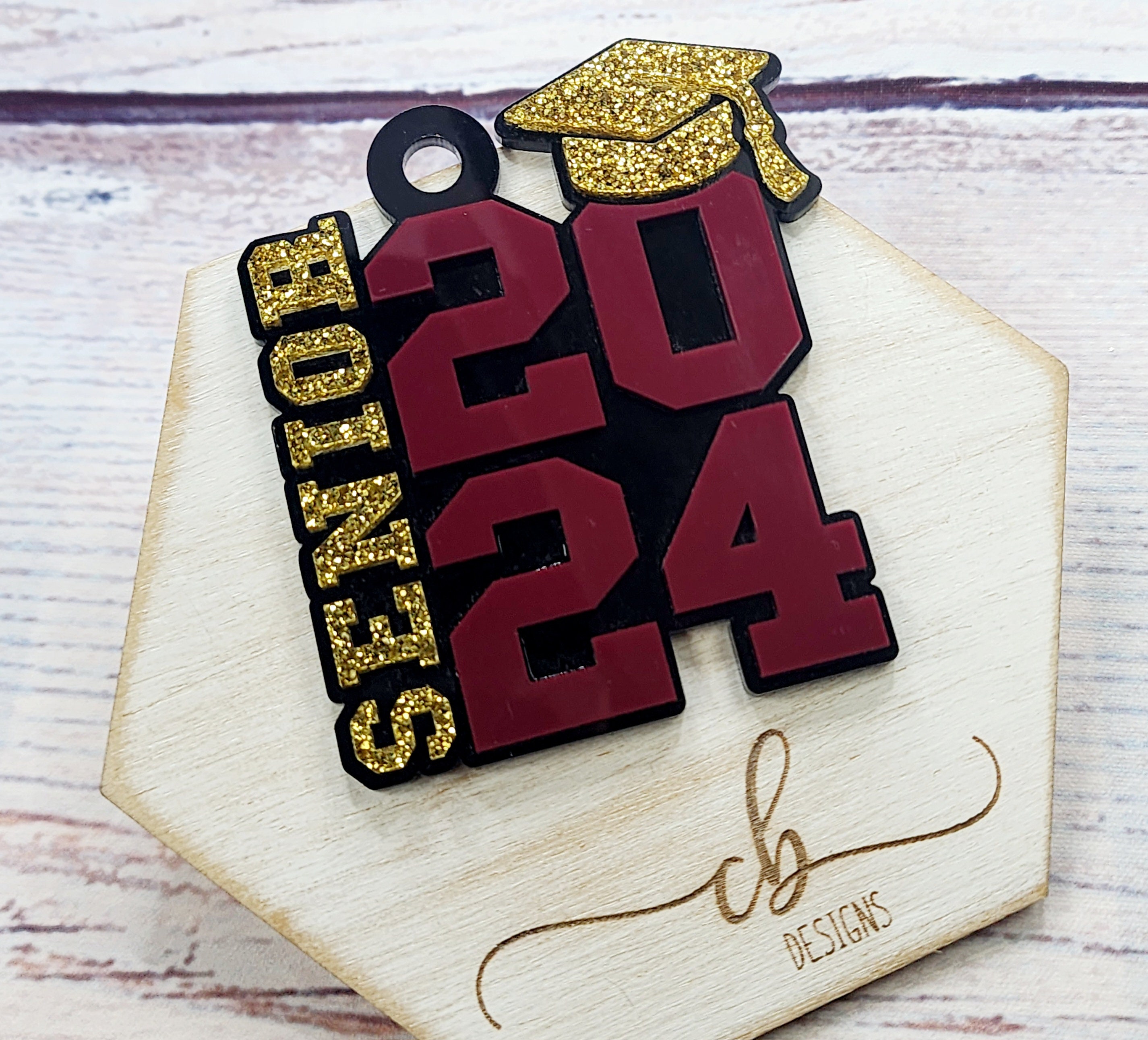 DIGITAL FILE 2024 Senior Keychain SVG File for Laser - Etsy