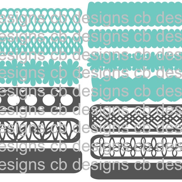 FICHIER NUMÉRIQUE - Ensemble de 2 bracelets SVG