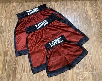 K3-CUSTOM Made and PERSONALIZED Satin Boxing Shorts Boxing Trunks