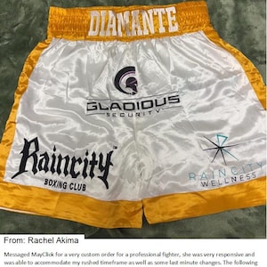 K15-Custom made Men boxing Shorts -Personalized boxing Trunks for adults and kids- boxing shorts and baby shorts - Embroidered boxing shorts