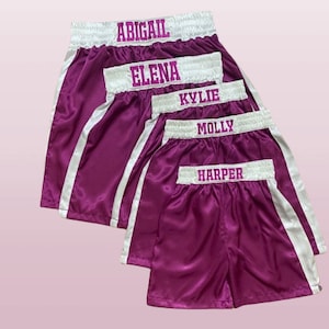 K3-op maat gemaakte en gepersonaliseerde zijdesatijn boksshorts boksbroeken voor volwassenen en kinderen boksoutfit boksshorts baby boksshorts