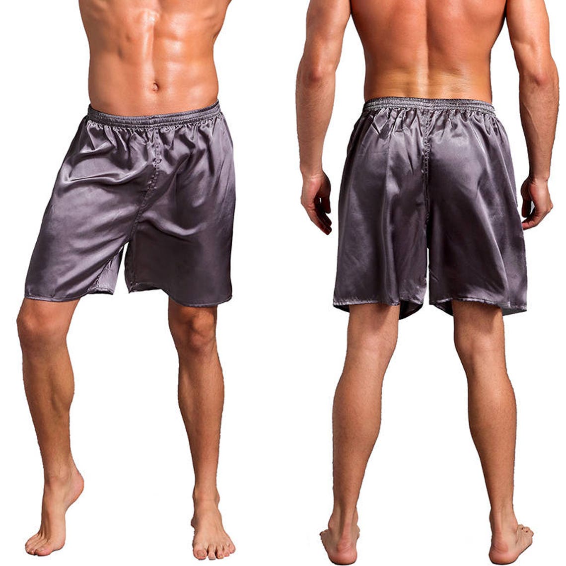 S1-CUSTOM MADE Men silk satin shorts Mens Silk Satin Pajamas | Etsy