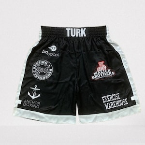 K15-CUSTOM Gemaakte en gepersonaliseerde zijdesatijnen boksshorts Boksbroeken voor volwassenen en kinderen Boksbroeken Bokskorte herenshorts babyshorts