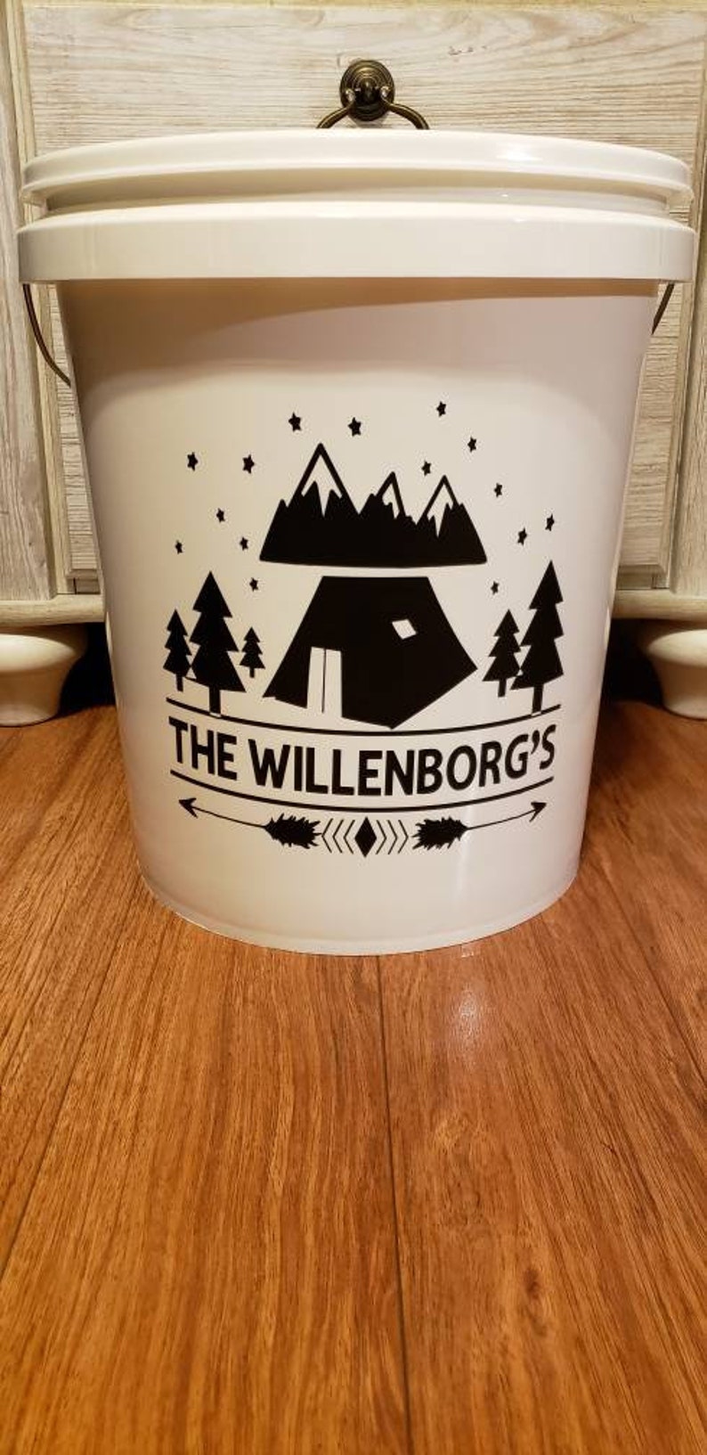 bucket light camping decal Bucket Decals Bucket lights,glow bucket,personalized,rv decal camper camping decals travel decals LED