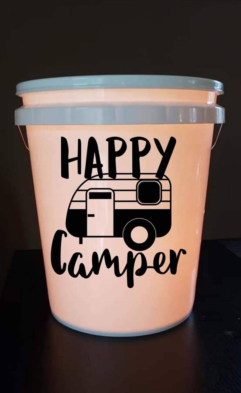 Bucket camping DecalLEDbucket lightFREE SHIPPINGglow Etsy
