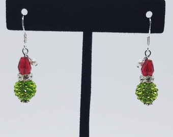 Christmas Grinch Earrings