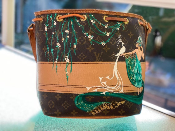 Custom Hand Painted Purse on Client Provided Bag 